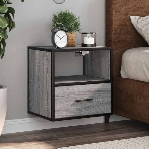 vidaXL Stenska nočna omarica 2 kosa siva sonoma 40x31x39,5 cm Cene