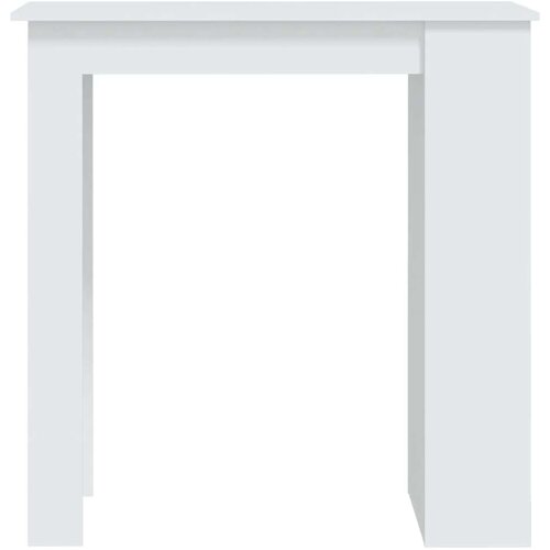 VidaXL Barski stol sa stalkom za pohranu bijeli 102x50x103,5cm iverica Slike