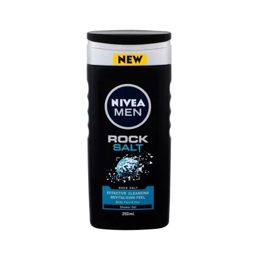 Nivea Men Rock Salt gel za tuširanje za lice, tijelo i kosu 250 ml za moške