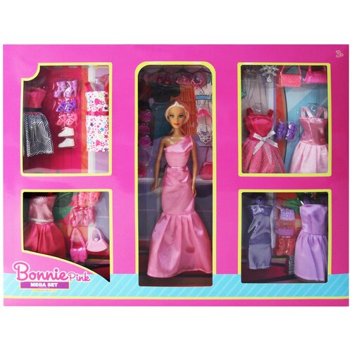BONNIE PINK Modna lutka mega set s odjećom i dodacima, 29 cm Cijene