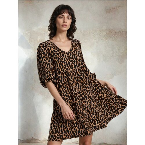 Sinsay Mini babydoll haljina s leopard uzorkom Cijene