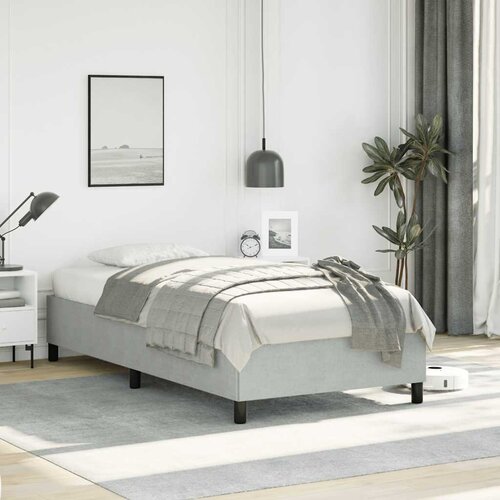  Okvir kreveta bez madraca svijetlosivi 100x203 cm Twin XL bar&scaron;unasti Cijene
