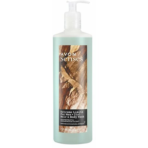 Avon Senses Extreme Limits kupka i šampon za njega 720ml Slike