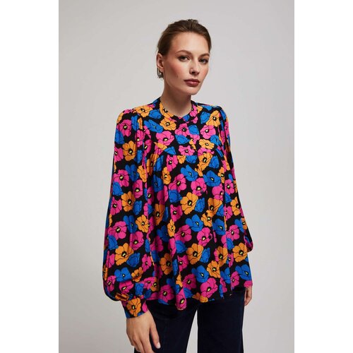 Marisse Black Floral Shirt Slike