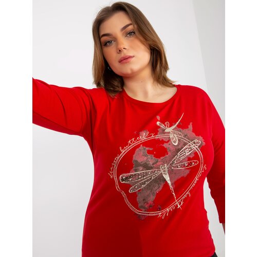 RELEVANCE Blouse-RV-BZ-8455.39-red Cene