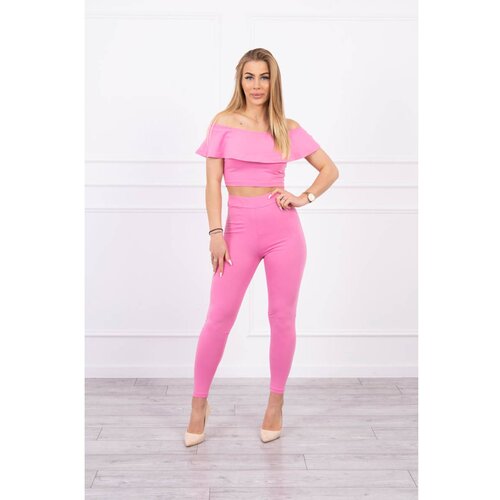 Kesi Set with a frill light pink Slike