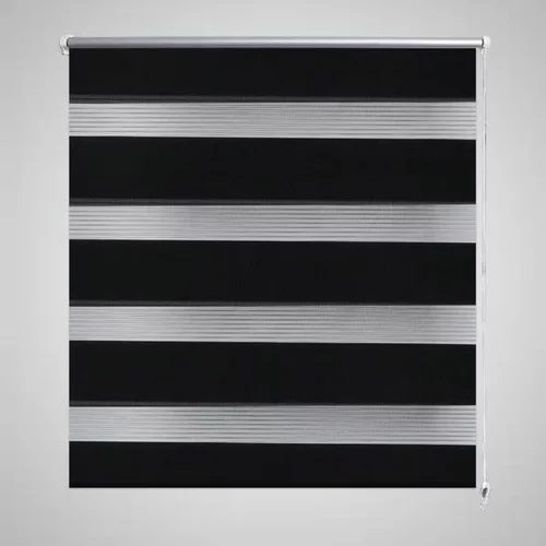 vidaXL rolo crne zavjese sa zebrastim linijama 50 x 100 cm