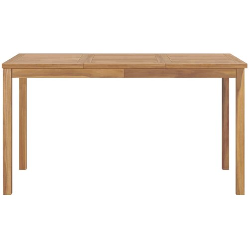  Vrtni blagovaonski set od 7 dijelova 140 x 80 cm masivno tikovino drvo Slike