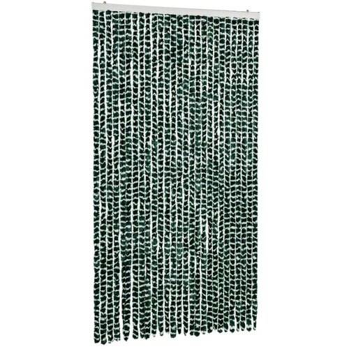 vidaXL Zavesa proti mrčesu zelena in bela 118x220 cm šenilja Cene
