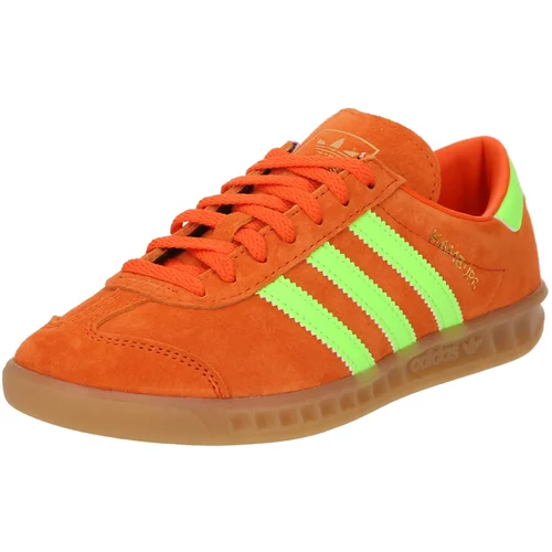 Adidas Niske tenisice 'Hamburg' neonsko zelena / tamno narančasta