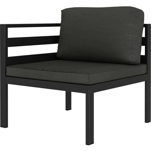  Modularna kutna sofa s jastucima 1 kom aluminijska antracit Slike