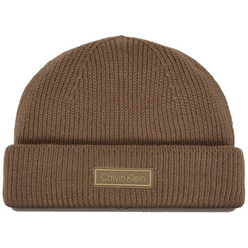 Calvin Klein Jeans Kape PATCH CHUNKY RIB COTTON Kostanjeva Slike