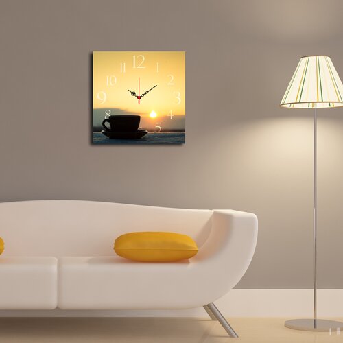 Opviq Zidni sat od MDF-a 40x40cm, &scaron;areni Cijene