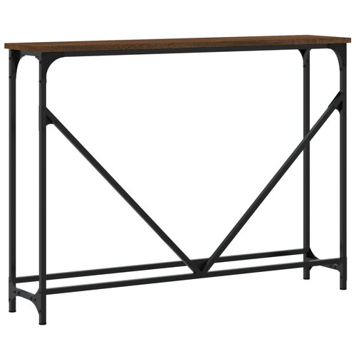  Konzolni stol boja hrasta 102 x 22,5 x 75 cm konstruirano drvo Slike