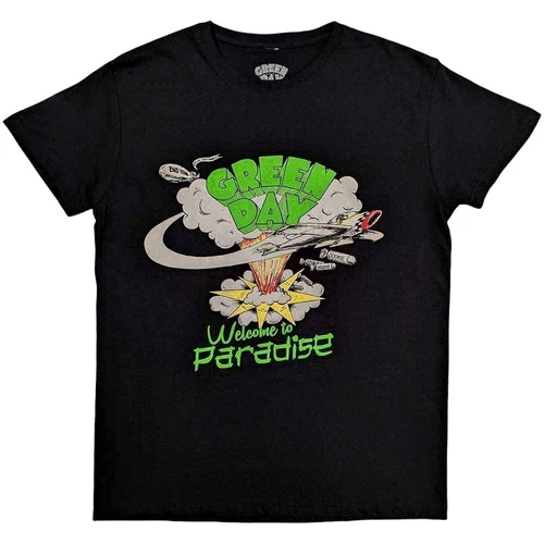 Green Day Majica Welcome to Paradise Unisex Black L