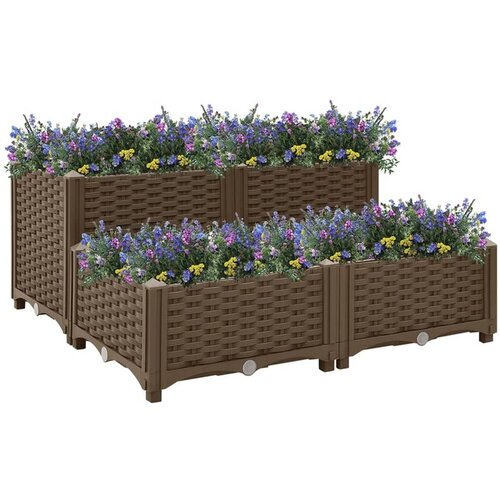  Visoka greda 80x80x38 cm polipropilen Cene