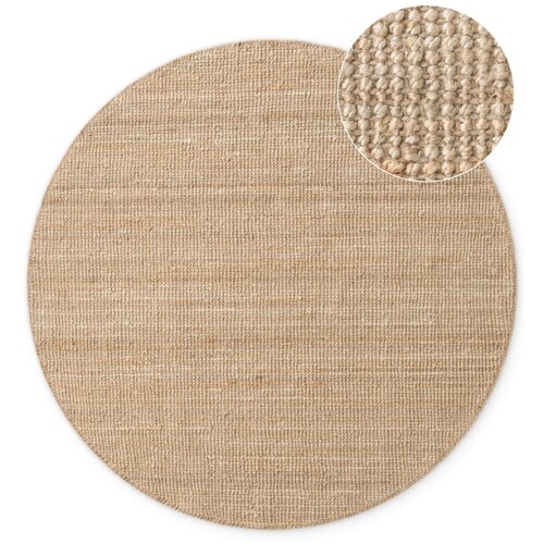 Hanse Home Okrogla preproga iz jute v naravni barvi ø 160 cm Bouclé Jaipur – Cene