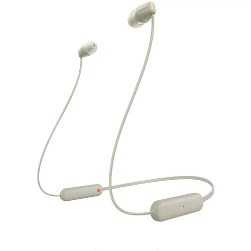 Sony brezžične slušalke WIC-100C, bež