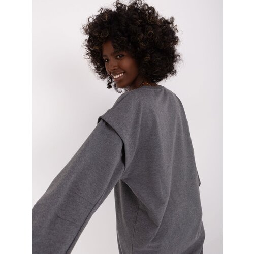 Lily Rose Tunic-EM-TU-HS-21-499.21-dark gray Slike