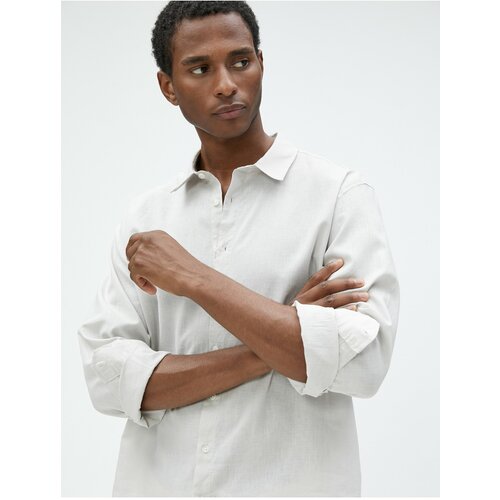 Koton shirt - gray - regular fit Cene