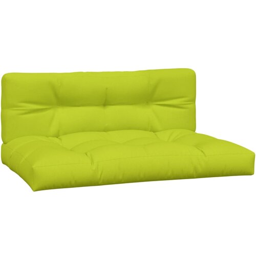  Jastuci za palete 2 kom jarkozeleni od tkanine Zelena 60 x 60 x 12 cm Slike