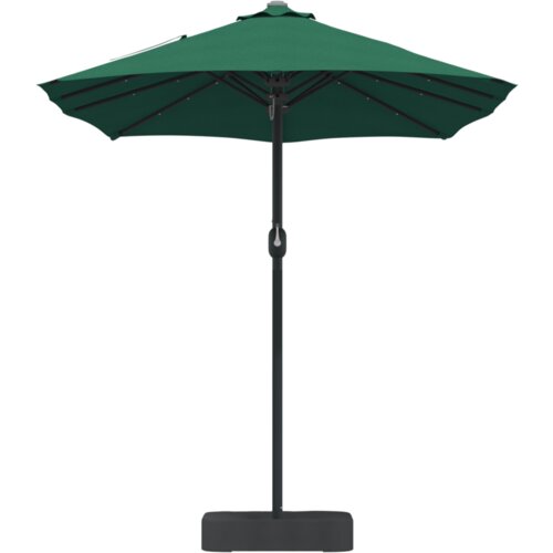  Vrtni suncobran Zelena 385 x 209 x 244 cm tkanina Slike