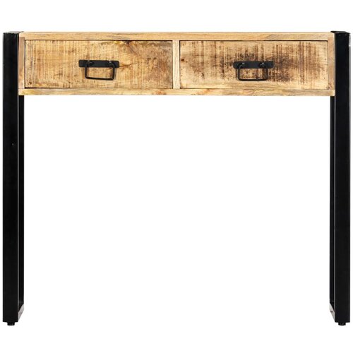 Maison Chic konzolna miza - miza ob steni 90x30x75 cm trden mangov les, (21786485) Cene