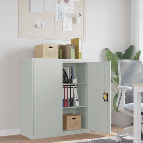 vidaXL Ormarić za spise svjetlosivi 90 x 40 x 105 cm čelični Cijene