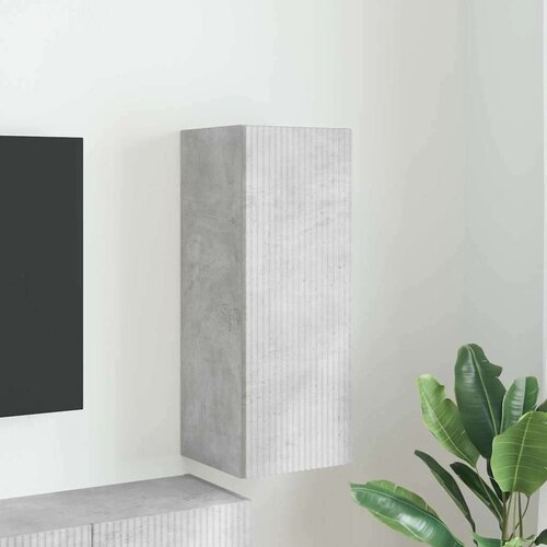 TV stenska omara Beton 30 x 31 x 80 cm Konstruiran les, (5000092267) Cene