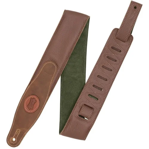 Levys MGS80CS-BRN-GRN Kožnati remen za gitaru Brown & Green