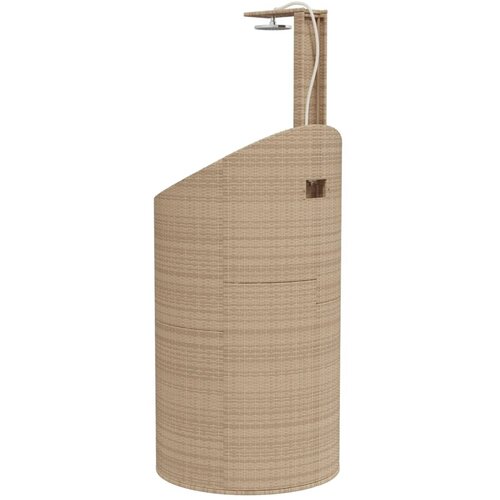  tu&amp;scaron; sivi 100x100x241,5 cm poliratana i bagremovog drva Slike
