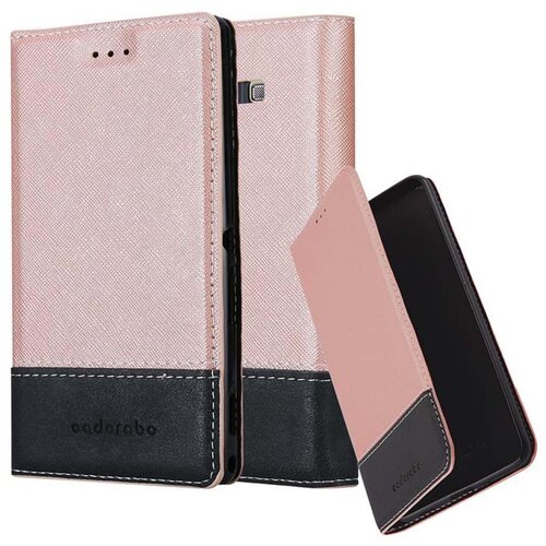 Cadorabo Case, združljiv s Samsungom v rose Gold Black - za&amp;scaron;čitni pokrov z magnetnim zapiranjem, stoječo funkcijo in režo za kartico, (20589780) Slike