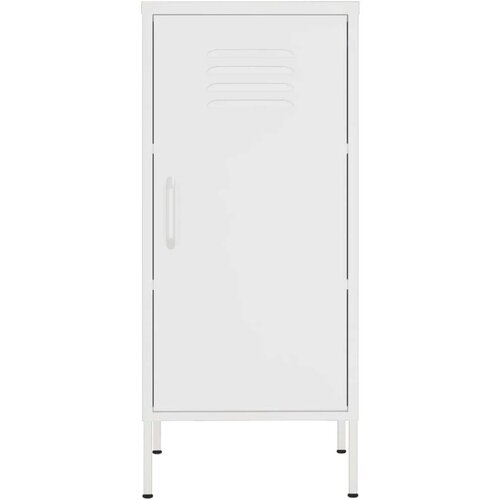 VidaXL Omara za shranjevanje bela 42,5x35x101,5 cm jeklo Slike
