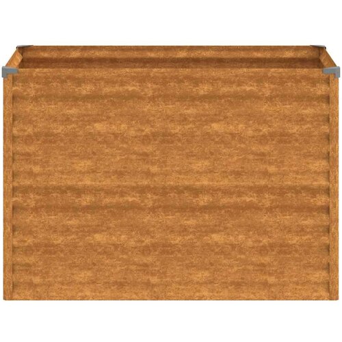 vidaXL Vrtna visoka greda 100x50x69 cm corten jeklo Cene