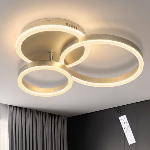 Nettlife zatemnljiva LED stropna svetilka obročastega dizajna z daljinskim upravljalnikom moderna 46W, (22111290) Cene