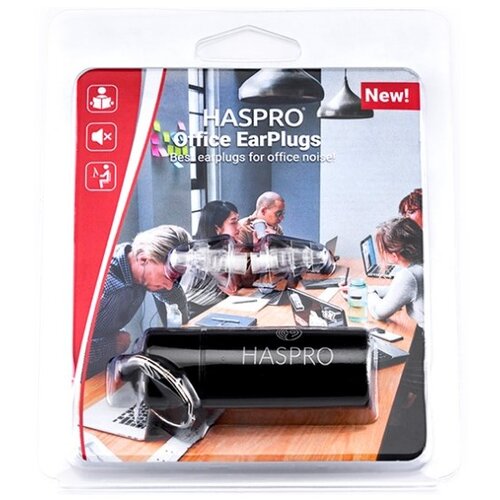 Haspro Čepki za ušesa za pisarno – prozorni, silikonski Office (1 par) Cene