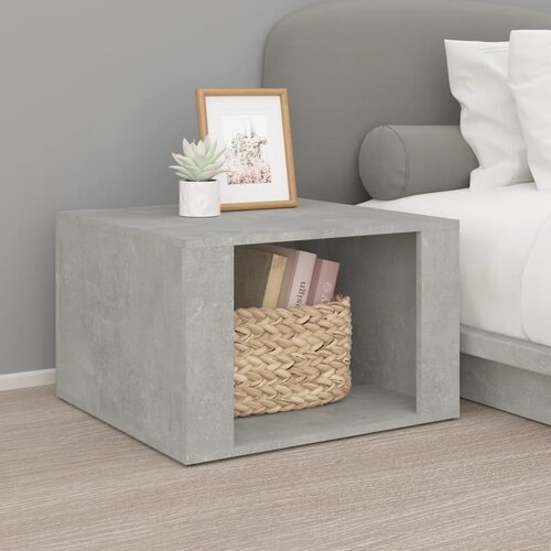 vidaXL Nočna mizica betonsko siva 57x55x36 cm inženirski les Cene