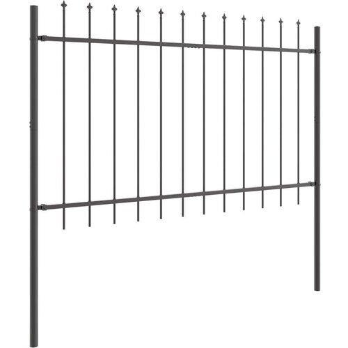 vidaXL Vrtna ograda Siva Čelik s premazom 1.7 m x 0.8 m x 5 cm Cijene