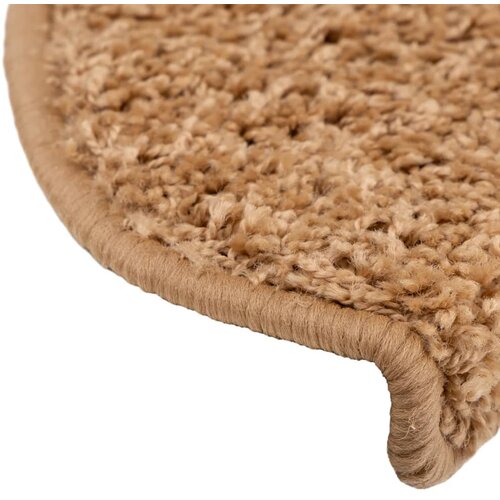  Prostirke za stepenice 10 kom 65x21x4 cm bež poluokrugle velike Slike