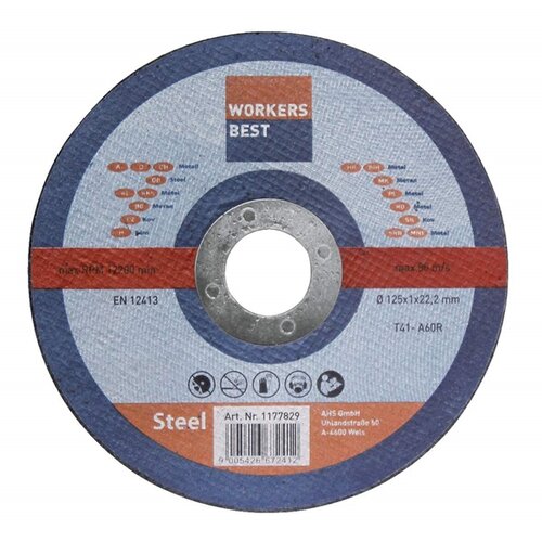 Workers Best rezna ploča metal ravna 125x1,0x22,2mm 5 kom. Cene