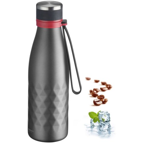 Westmark Siva silikonska/od nehrđajućeg čelika boca za vodu za put 550 ml Viva &amp;ndash; Slike