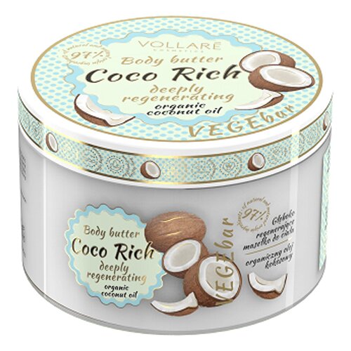 VOLLARE Vegebar Coco Rich Regenerating Puter za telo, Kokos, 200 ml Slike