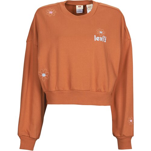 Levi&amp;#039;s GRAPHIC CROP PRISM CREW Smeđa Slike