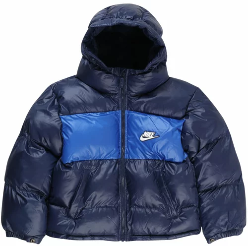 Nike Sportswear Zimska jakna mornarsko plava / kraljevsko plava / bijela