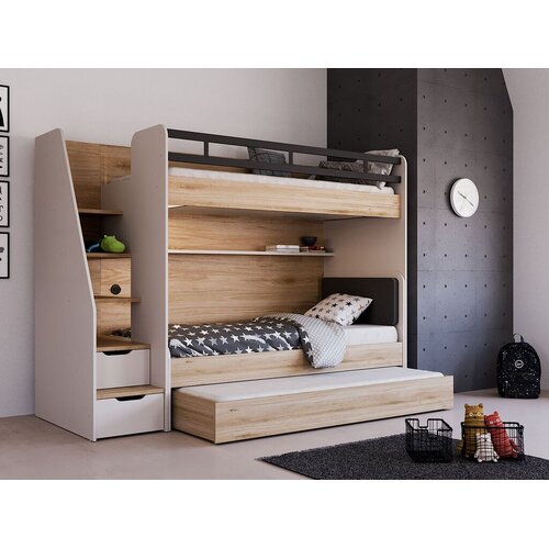 Hanah home Krevet na sprat, Krem Slike