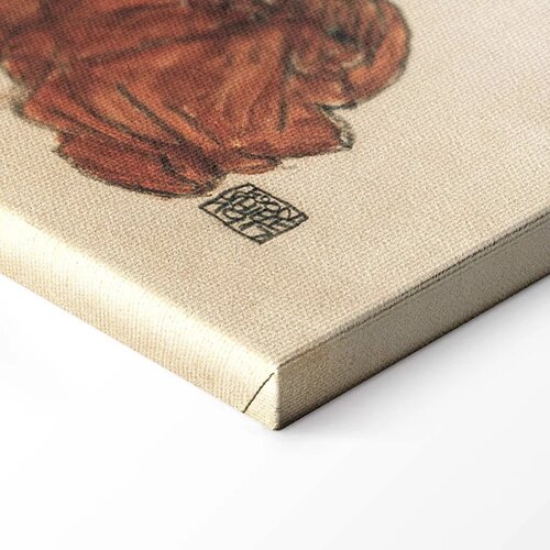  Slika - Egon Schiele &amp;ndash; Liegender Akt mit gelbem Handtuch 30x20 Na talijanskom platnu Slike