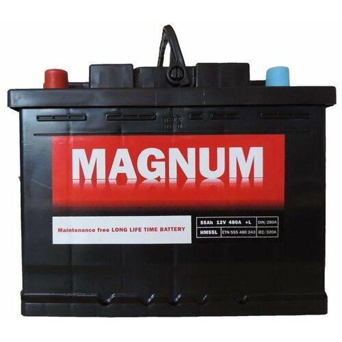Magnum akumulator 12V 55Ah 480A levo+ Slike