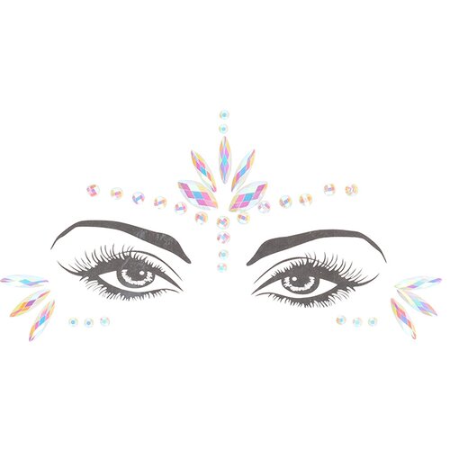 Ouch! Glow in the Dark Body Jewelry Stickers Face OU849GLO Cene