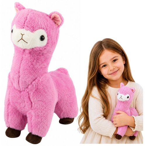  Pli&scaron;ana igračka Alpaka Lama Pli&scaron;ana igračka Mekano krzno Roza 28 cm Cijene