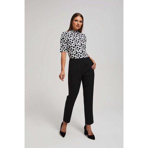 Marisse Black Straight Leg Trousers Slike